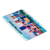 Magnet Flexible Peinture d'aquarelle de Pittsburgh Cityscape (Côté Droit)