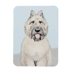 Magnet Flexible Peinture de Bouvier des Flandres - Art original de