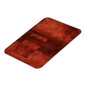 Magnet Flexible Peinture de Crimson profonde avec formes géométriq (Côté Gauche)