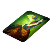 Magnet Flexible Peinture de danseur de flamenco espagnol (Côté Gauche)