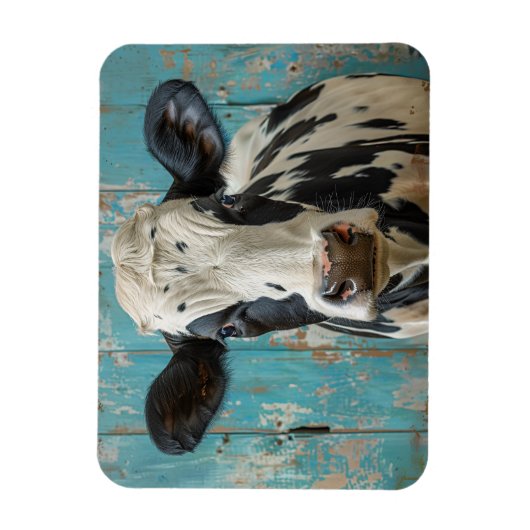 Magnet Flexible Peinture de la ferme de vache laitière de mignonne (Vertical)