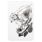 Magnet Flexible Peinture de linge original singe Année Zodiac Magn (Vertical)
