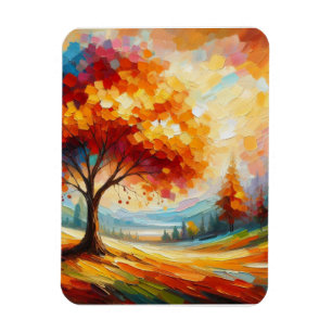 Magnet Flexible Peinture de paysage avec des couleurs vives