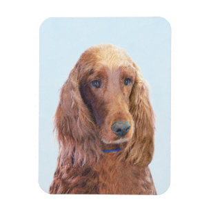 Magnet Flexible Peinture de Setter irlandais - Joli art original d
