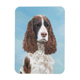 Magnet Flexible Peinture de Springer Spaniel Anglais Art Original 