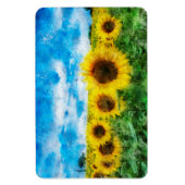 Magnet Flexible Peinture de tournesols (Vertical)