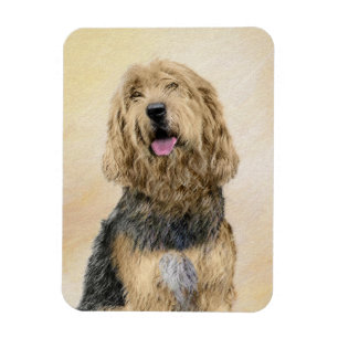 Magnet Flexible Peinture d'Otterhound - Joli art original de chien