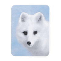 Peinture du Renard Arctique - Art Animalier Origin