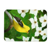 Magnet Flexible Peinture Goldfinch - Cute Original Chien Art (Horizontal)