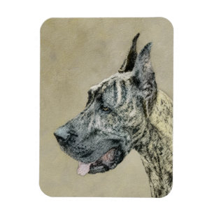 Magnet Flexible Peinture Grand Danois (Bringé) - Art Canin Origina