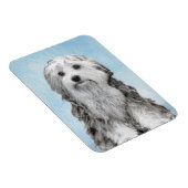 Magnet Flexible Peinture Lowchen - Cute Original Chien Art (Côté Droit)