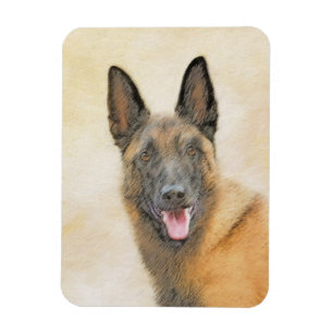 Magnet Flexible Peinture Malinoise belge - Cute Original Chien Art