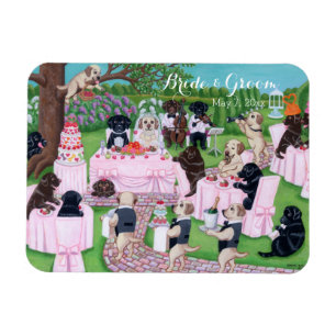 Magnet Flexible Peinture Mariage personnalisée au Labrador