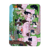 Magnet Flexible Peinture Mariage personnalisée au Labrador (Vertical)