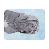 Magnet Flexible Peinture Mastiff Neopolitan - Art Chien original (Horizontal)
