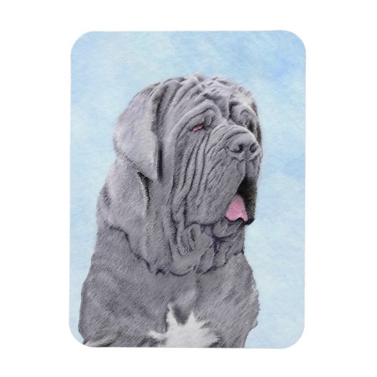 Magnet Flexible Peinture Mastiff Neopolitan - Art Chien original (Vertical)
