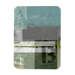 Magnet Flexible Peinture moderne avec lettres assorties