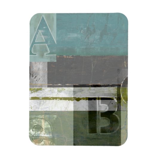 Magnet Flexible Peinture moderne avec lettres assorties (Vertical)