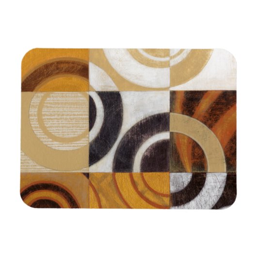 Magnet Flexible Peinture moderne avec Motifs circulaires (Horizontal)