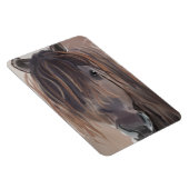 Magnet Flexible Peinture moderne d'un cheval Brown (Côté Droit)