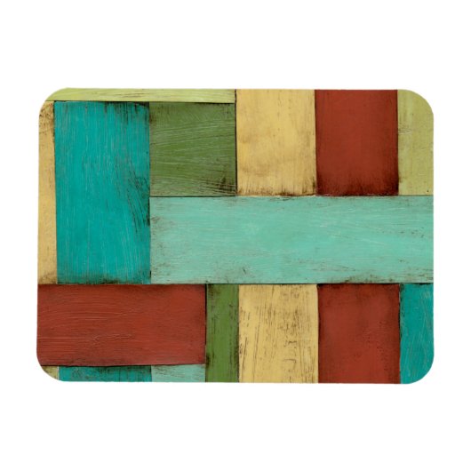 Magnet Flexible Peinture multicolore sur les côtes contemporaines (Horizontal)