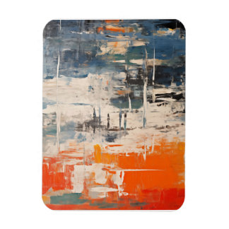 Magnet Flexible Peinture numérique abstraite Carrefour chromatique