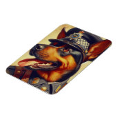 Magnet Flexible Peinture par Rottweiler rétro (Côté Gauche)
