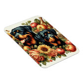 Magnet Flexible Peinture par Rottweiler rétro (Côté Droit)