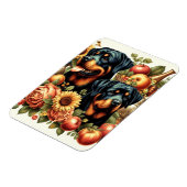 Magnet Flexible Peinture par Rottweiler rétro (Côté Gauche)