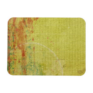 Magnet Flexible Peinture rouge et verte sur papier peint Vintage A