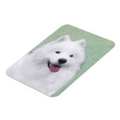 Magnet Flexible Peinture Samoyed - Cute Original Chien Art (Côté Gauche)