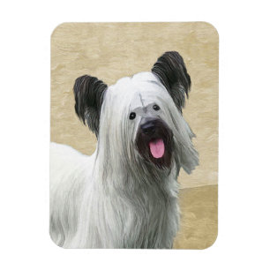 Magnet Flexible Peinture Skye Terrier - Cute Original Chien Art