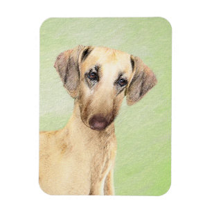 Magnet Flexible Peinture Sloughis - Joli art original pour chien