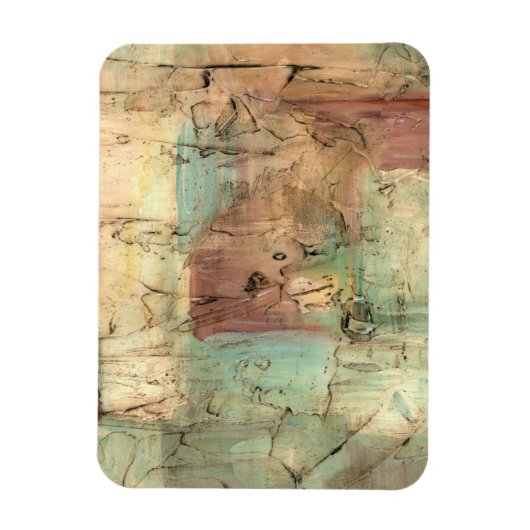 Magnet Flexible Peinture sur la Terre avec surface fissurée (Vertical)