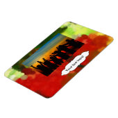Magnet Flexible Peinture verte rouge (Côté Gauche)