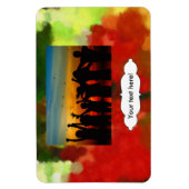 Magnet Flexible Peinture verte rouge (Vertical)