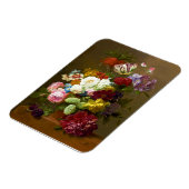 Magnet Flexible Peinture vintage à l'huile de fleur (Côté Gauche)