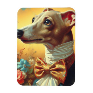 Magnet Flexible Peinture vintage italienne Greyhound Dog