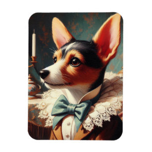 Magnet Flexible Peinture vintage Toy Fox Terrier