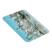 Magnet Flexible Pélicans blancs et amis noirs Abstraits (Côté Droit)