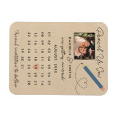 Magnet Flexible "Pencil Us In" Calendrier moderne Enregistrer la d (Horizontal)