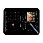 Magnet Flexible "Pencil Us In" Calendrier moderne Enregistrer la d (Horizontal)