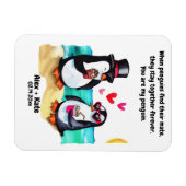 Magnet Flexible Penguin Valentines (Horizontal)