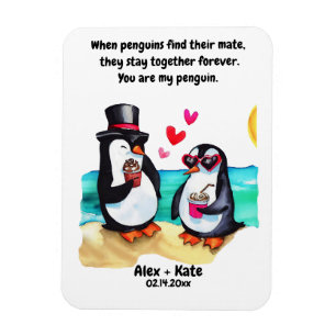 Magnet Flexible Penguin Valentines