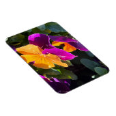 Magnet Flexible Pensée orange et violet (Côté Droit)