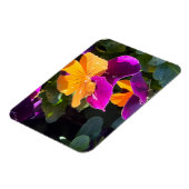 Magnet Flexible Pensée orange et violet (Côté Gauche)