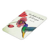 Magnet Flexible Pensée religieuse de fleurs de vous avec colibri (Côté Gauche)