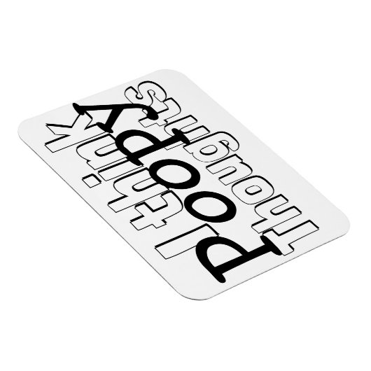 Magnet Flexible Penser à la pauvreté (Côté Droit)