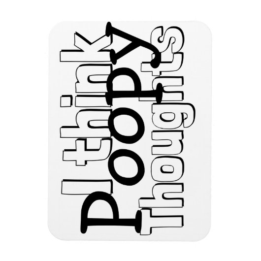 Magnet Flexible Penser à la pauvreté (Vertical)