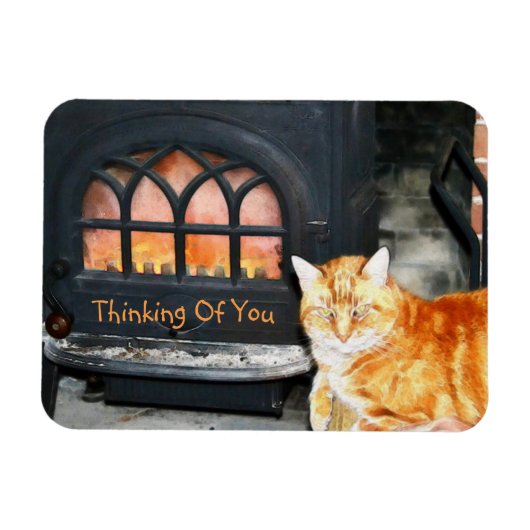 Magnet Flexible Penser À Vous Chat (Horizontal)